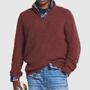 VelvetEase Lynlås Forretnings-casual Herre Cashmere Trøje