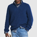 VelvetEase Lynlås Forretnings-casual Herre Cashmere Trøje