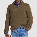 VelvetEase Lynlås Forretnings-casual Herre Cashmere Trøje