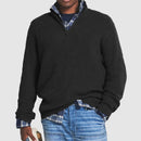 VelvetEase Lynlås Forretnings-casual Herre Cashmere Trøje