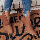 Joyce – Højhælede støvler med elegant udskæring og blokhældesign