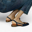 Lioma - Stilfulde sandaler med slingback design og dekorativt spænde