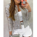 Camille - Chic funklende glitterjakke