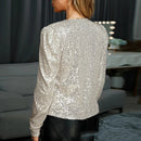 Camille - Chic funklende glitterjakke
