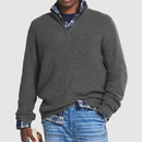 VelvetEase Lynlås Forretnings-casual Herre Cashmere Trøje