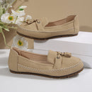 Sophia - Klassiske slip on loafers med kvastdetaljer og rund snude