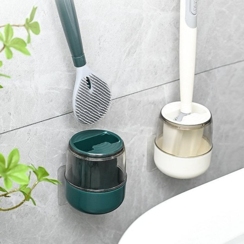 FlexScrub - Toiletbørste med fleksible silikonebørster og selvrens