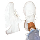 Aria - Chunky Smutte På Sneakers med ankelhøjt design