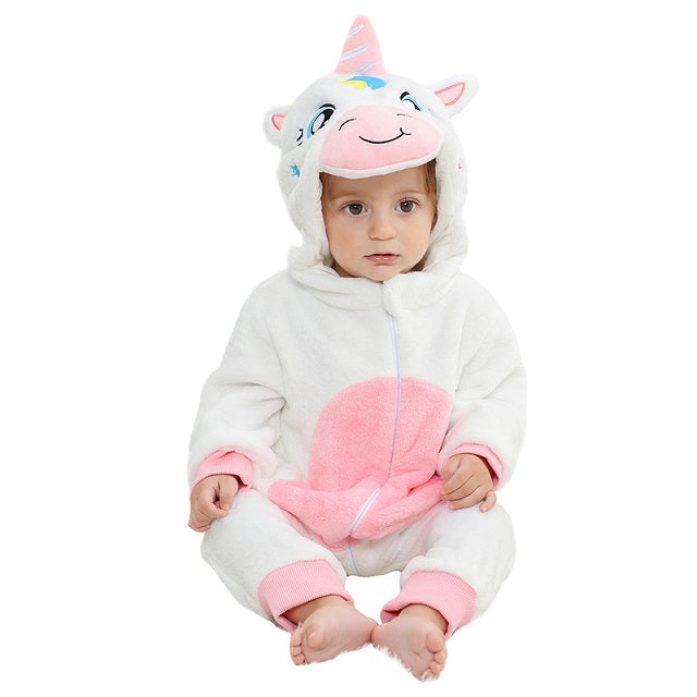 DinoNest – Børne Dinosaurus Onesie Pyjamas med hætte og lynlåslukning