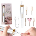 NailMuse - 5 i 1 elektrisk neglelakeringsmaskine med indbygget lys og udskiftelige hoveder
