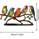 BirdNest - Dekorative farverige siddende fugle til kontor eller boligindretning