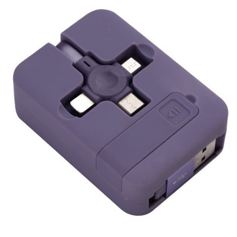 FlexCharge - 3 i 1 USB opladerkabel med kompakt og bærbart design