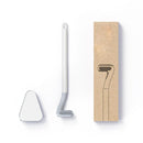 CleanEdge - Trekantet toiletbørste med hurtigtørrende børster og design til hjørner