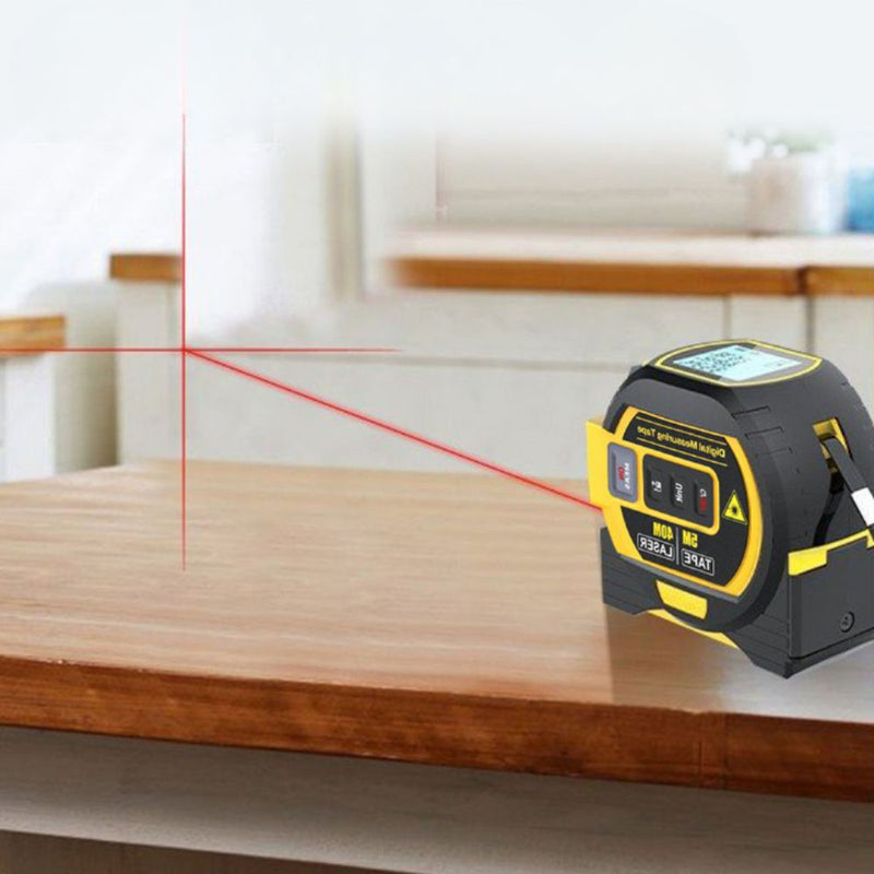 MeasurePro – Præcisionslaserafstandsmåler med digital LCD-skærm til visning af målinger