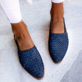 Mira – Trendy Slip-On Slingback sko med struktureret design