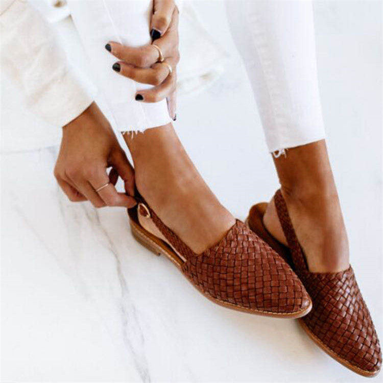 Mira – Trendy Slip-On Slingback sko med struktureret design