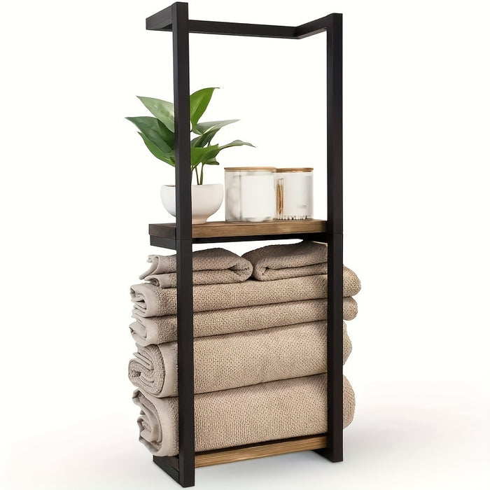 HangaTidy – Vægmonteret håndklædeholder med design i to niveauer