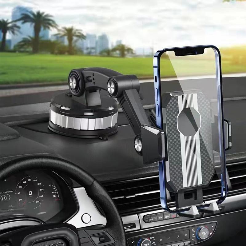 DriveMount - Justerbar Mobilholder Med Teleskoparm Og Sugekopbase