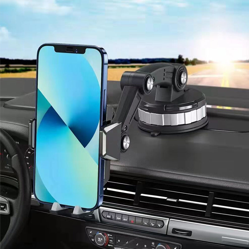 DriveMount - Justerbar Mobilholder Med Teleskoparm Og Sugekopbase