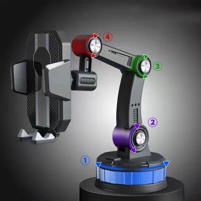 DriveMount - Justerbar Mobilholder Med Teleskoparm Og Sugekopbase