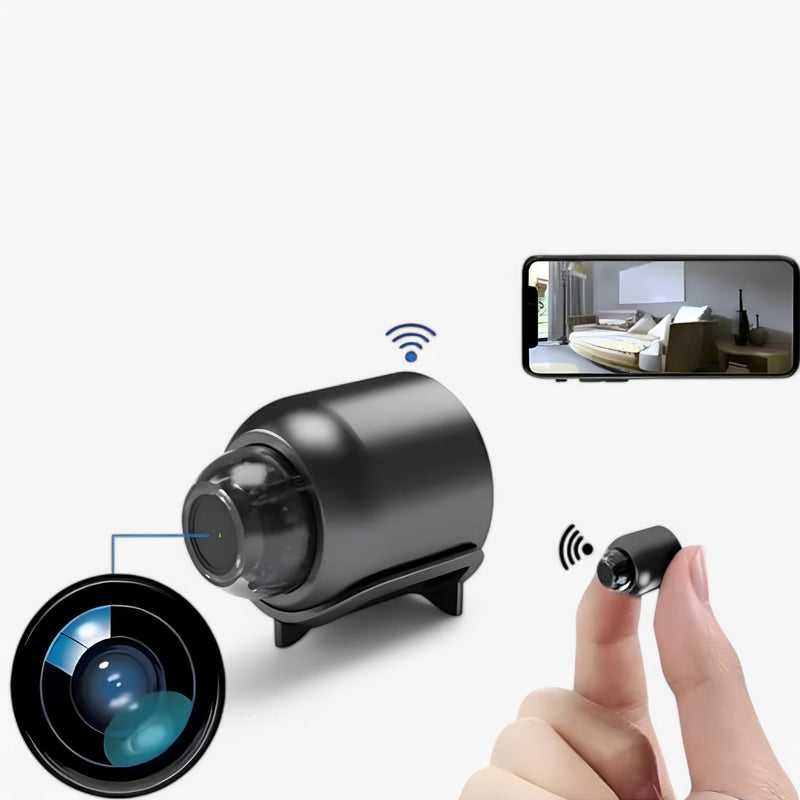 GuardLens – Mini HD sikkerhedskamera med infrarødt nattesyn og bevægelsessensor