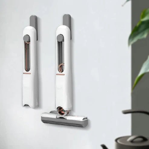QuickSwipe - Bærbar mini moppe med ophængningshul og dobbelt anvendelsesdesign