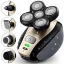 SkullGlide – Vandtæt 5 i 1 elektrisk kraniebarbermaskine med flydende blade