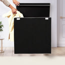 EasySort – 3 rums vasketøjskurv med foldbart design og låg