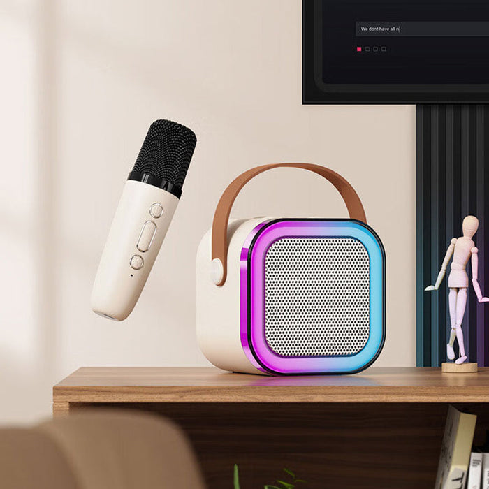 EchoTune – Mini karaoke højttaler med trådløse mikrofoner til sangsjov derhjemme