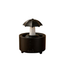 DropAura – Roterende paraplydiffusor med vanddråbeeffekt og LED lysring