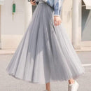 Elara - Flydende nederdel til midt på læggen med høj talje og elegant A-silhuet