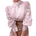 Clara – Chic bluse med lange ærmer og knap foran