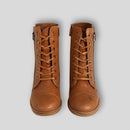 Liora – Klassiske kampstøvler med lynlås i siden og bæltedetaljer