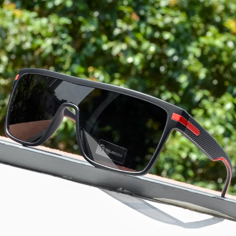 MagnusWear - Firkantede overdimensionerede solbriller med antirefleks spejl og UV400 linse