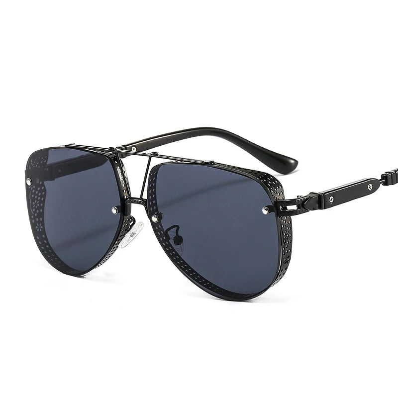GlowLine - Aviator solbriller med ovale gradientglas og moderne design