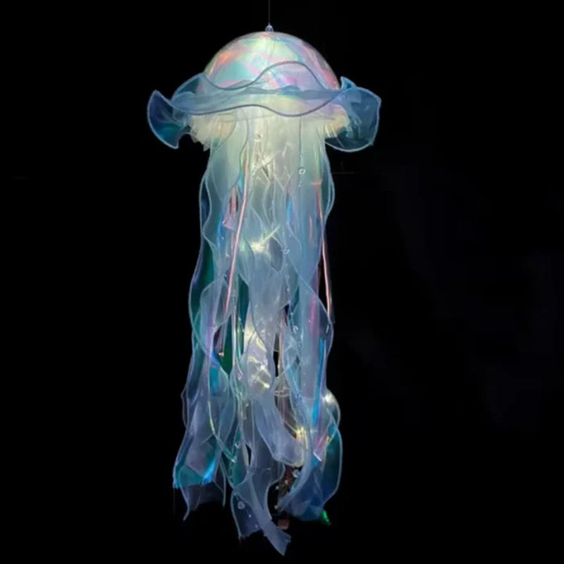 JellyGlow - Fortryllende vandmand LED natlampe med beroligende glød og blid bevægelse