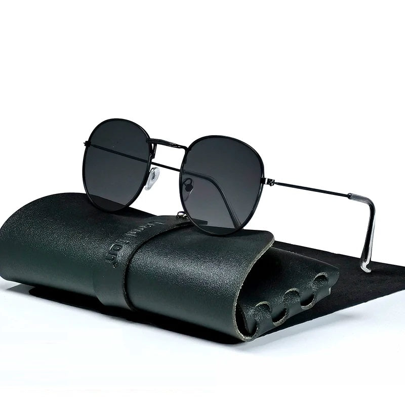 VisionMark - Moderne solbriller med rundt stel og UV400 beskyttelsesdesign