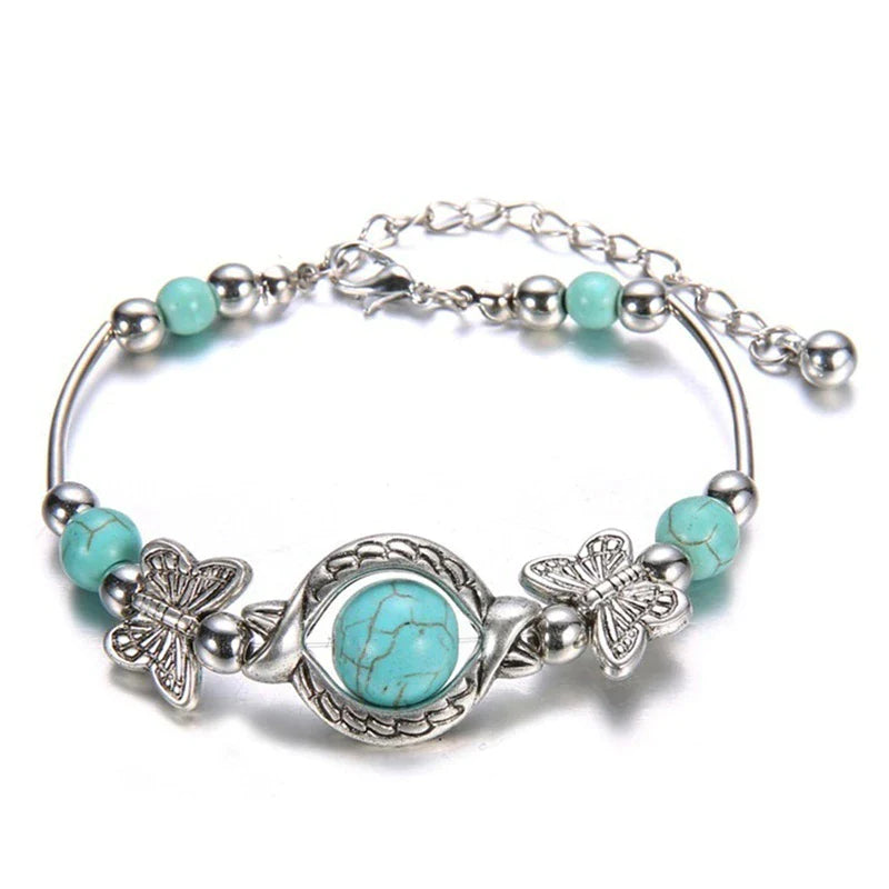 Maria – Moderne armbånd med sommerfuglevedhæng og justerbart design