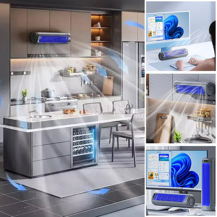 AeroNest – Trådløst genopladeligt klimaanlæg med kompakt ventilatordesign