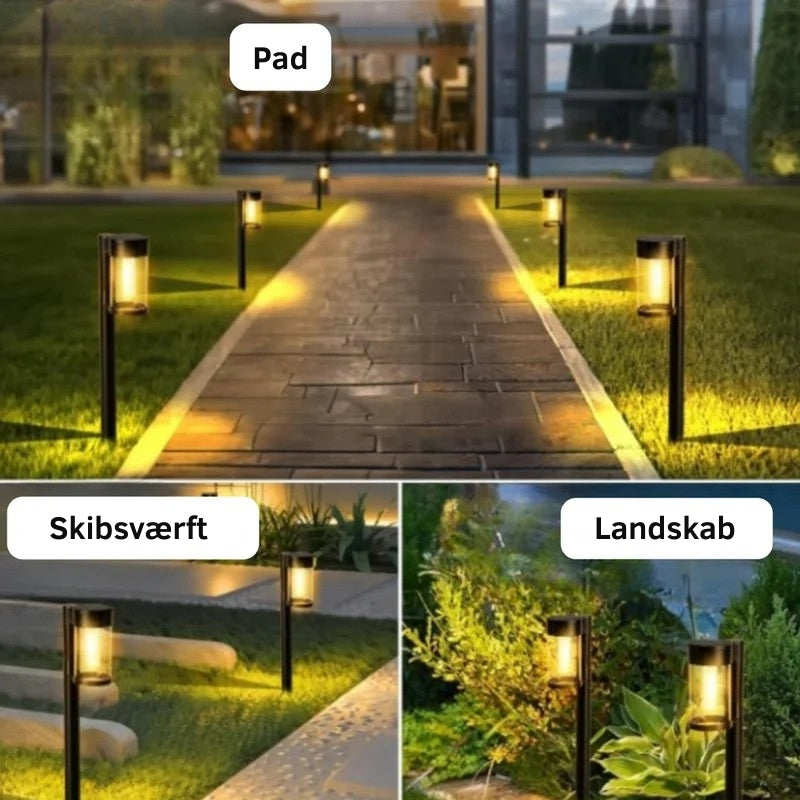LumiPath – Solcelledrevne havelamper med retropæredesign og vandtæt konstruktion