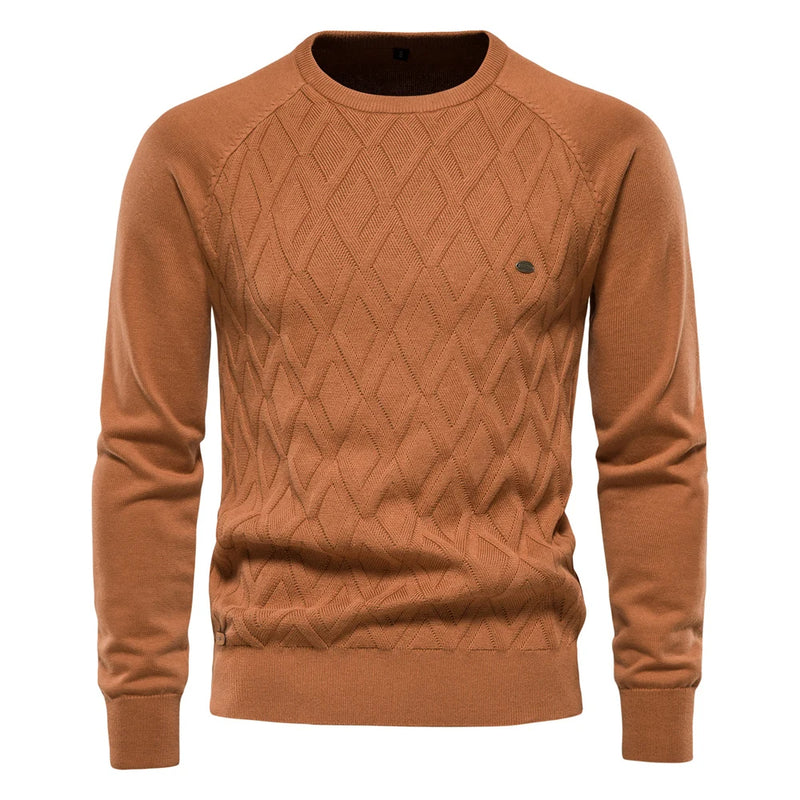 Luca – Sweater med rund hals med tekstureret design og lange ærmer
