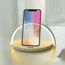 GlowVerge - Multifunktionel bordlampe med trådløs oplader og telefonholder