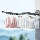 DryFold – Vægmonteret tørrestativ med roterende forlængelige arme