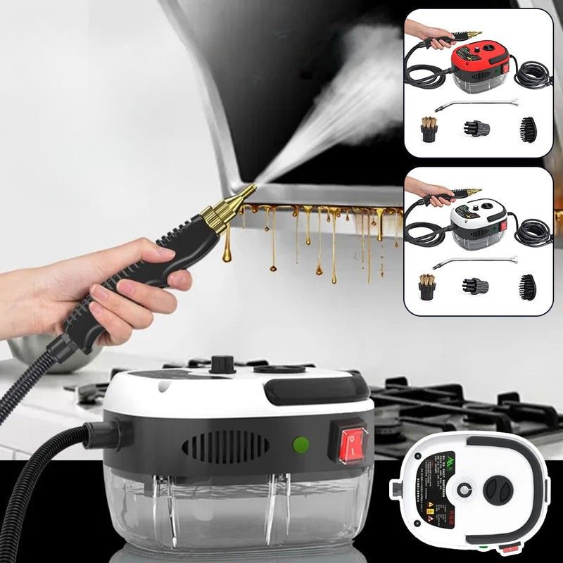 SteamMaster – Multifunktionel damprenser med gennemsigtig tank og alsidige børster