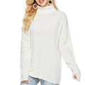 Brenda – Elegant oversized sweater med lange Ærmer og rullekrave