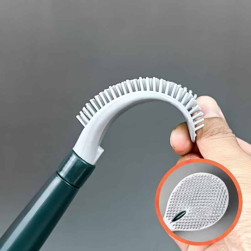 FlexScrub - Toiletbørste med fleksible silikonebørster og selvrens