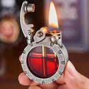 ClearIgnite – Transparent flintlighter med trykknap og synlig tankdesign