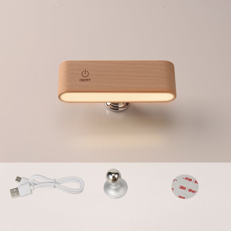 GlowBeam - 360° roterende magnetisk væglampe med USB-opladningsport og nem installation