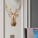 AetherLoft – Abstrakt hjortehoved vægkunst med skulpturelt design og dekorative accenter