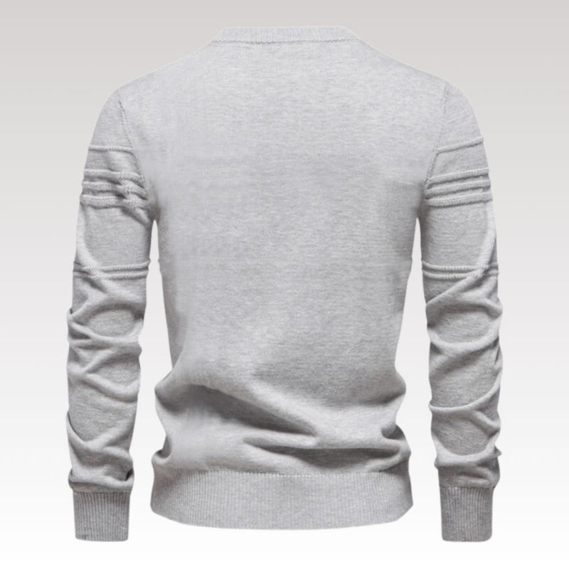 Robby - Elegante slank sweater med lange ærmer og rund halsudskæring